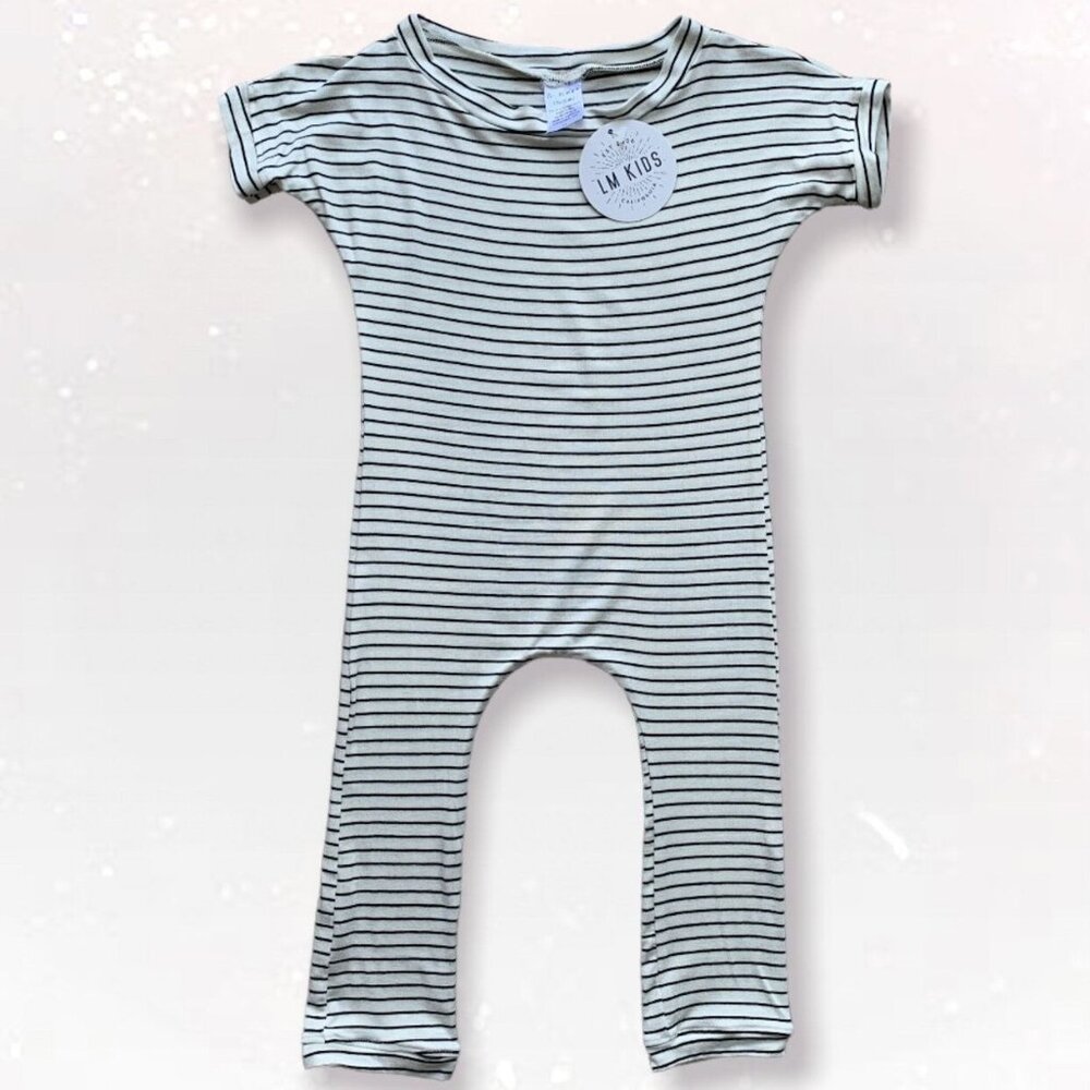NWT La Monique Super Soft Striped Romper